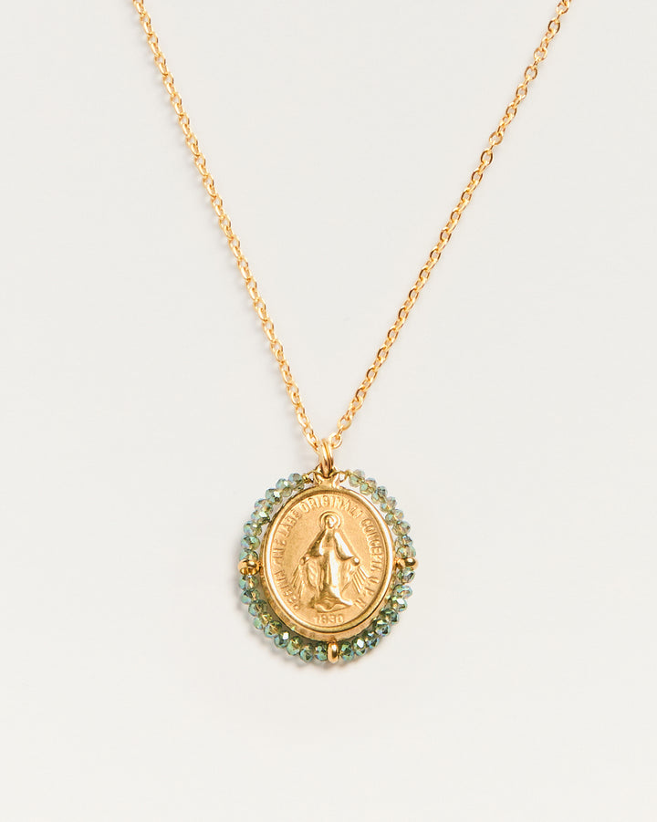 Santa Maria - Necklace Shiny Light Blue - Palas