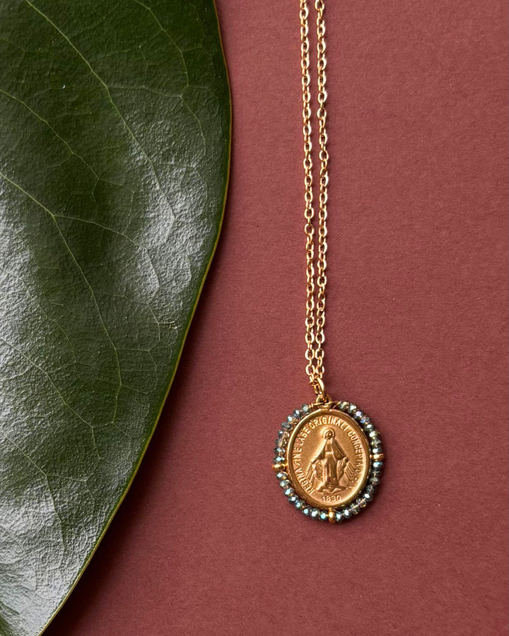 Santa Maria - Necklace Shiny Light Blue - Palas