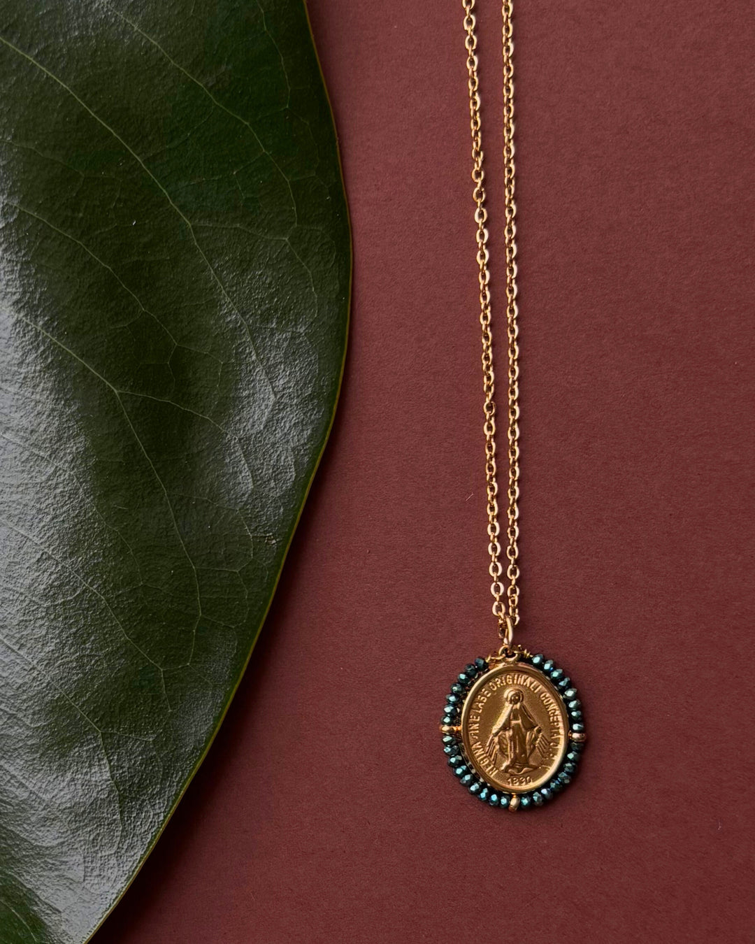 Santa Maria - Necklace Shiny Azul - Palas