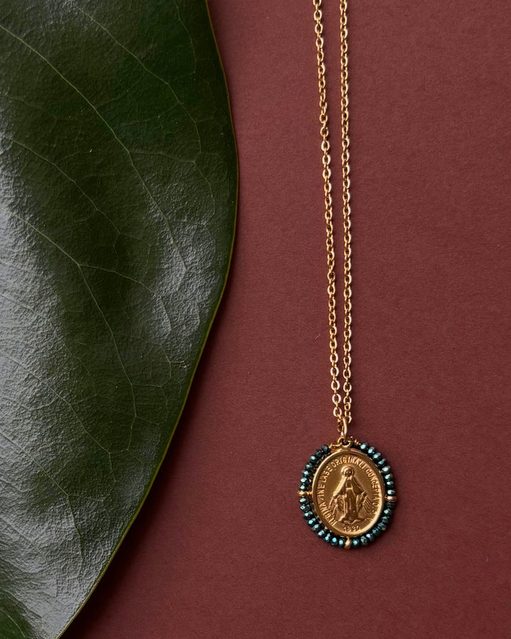 Santa Maria - Necklace Shiny Azul - Palas