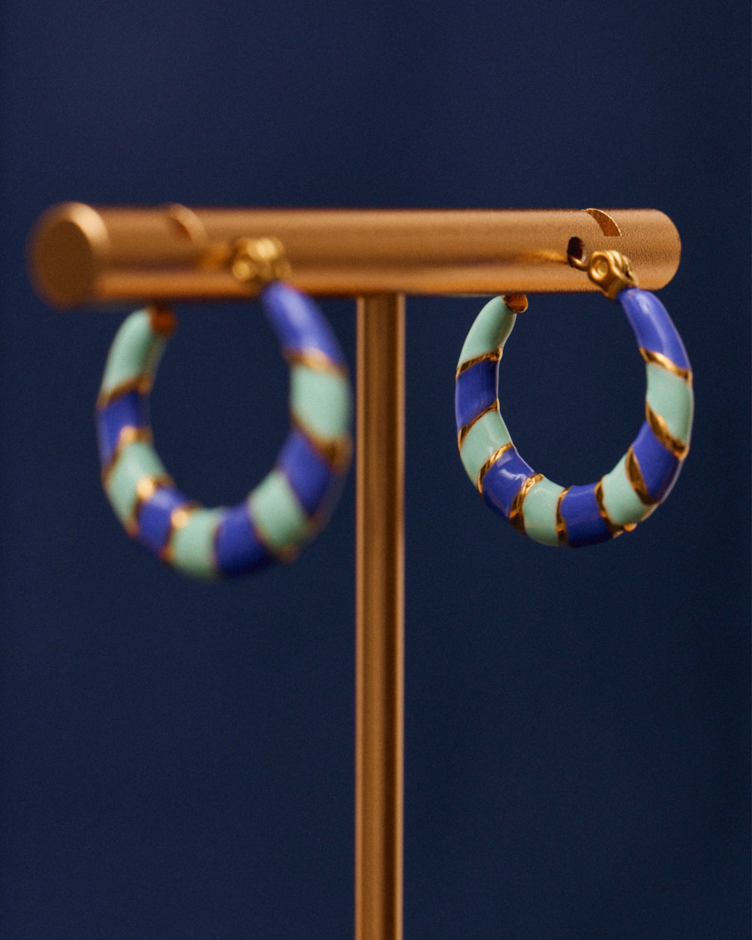 Twiggy - Earrings Violet and Blue - Palas