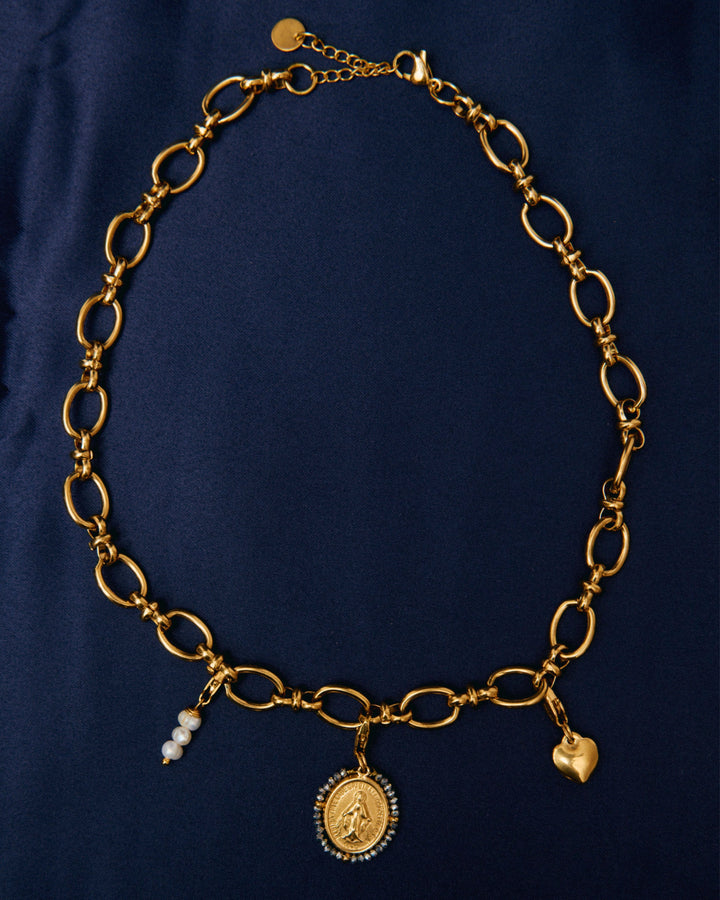 Silver Maria - Choker &amp; Charms Set - Palas