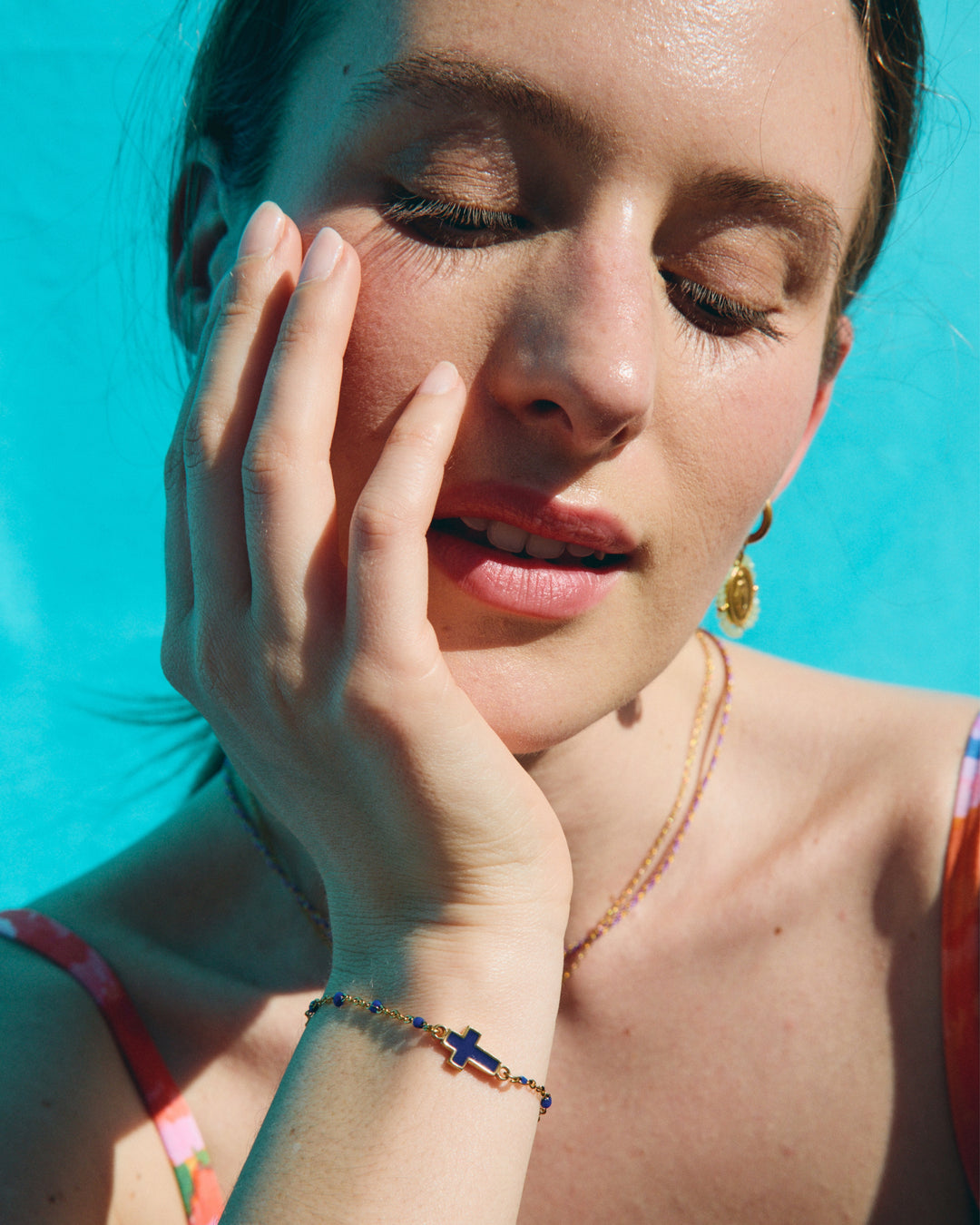 Bracelet Cruz Castelo - Navy