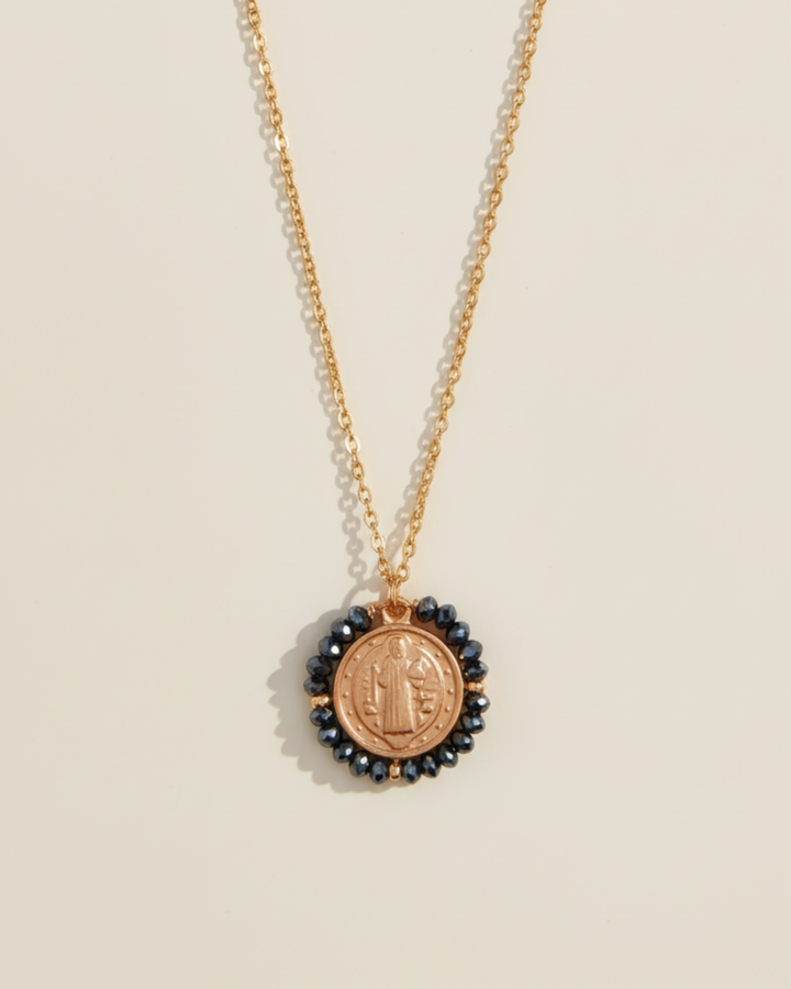 Santo Necklace - Hematite - Palas