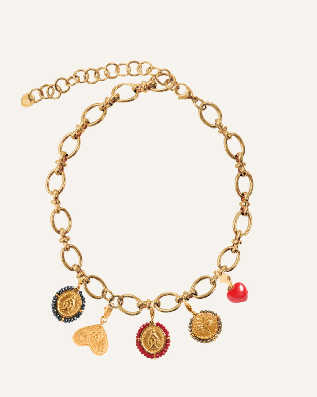 Red Alert - Choker &amp; Charms Set - Palas