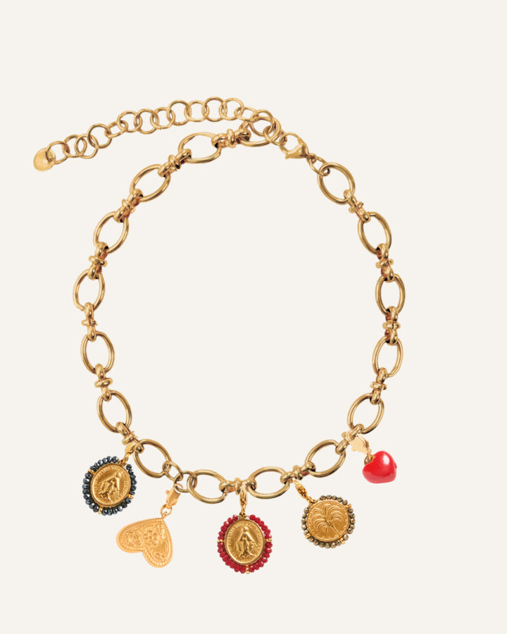Red Alert - Choker &amp; Charms Set - Palas