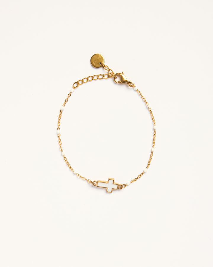 Bracelet Cruz Castelo - White - Palas