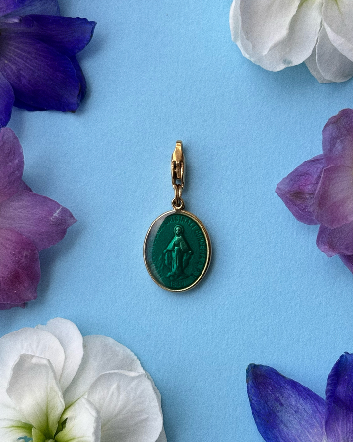Madonne Glazed - Charm Emerald Green - Palas