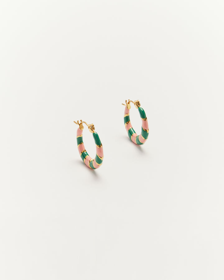 Twiggy - Earrings Green & Rosy - Palas