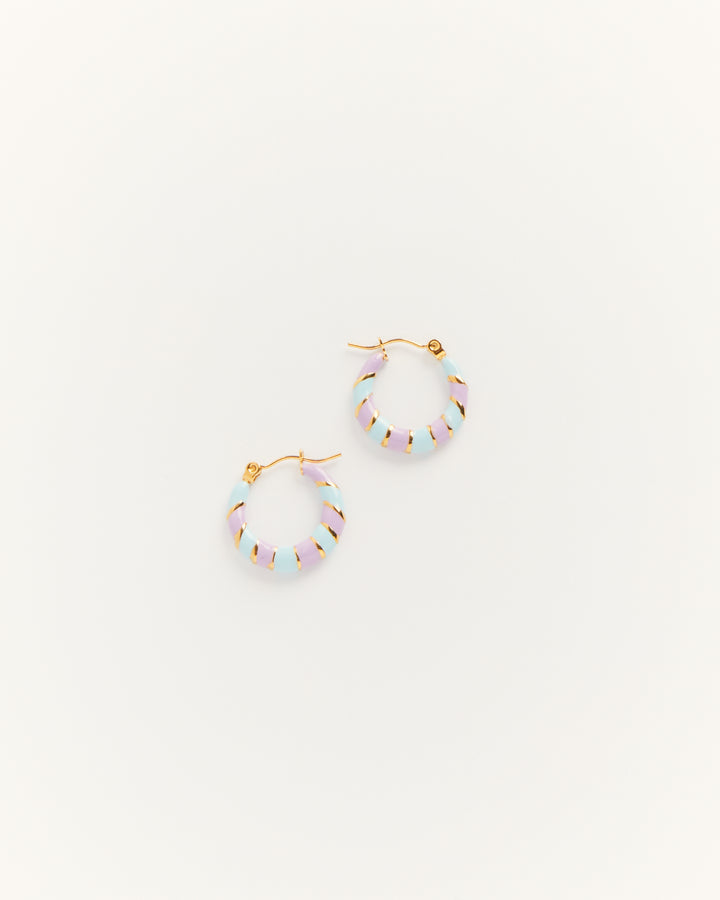 Twiggy - Earrings Blue &amp; Lilac - Palas