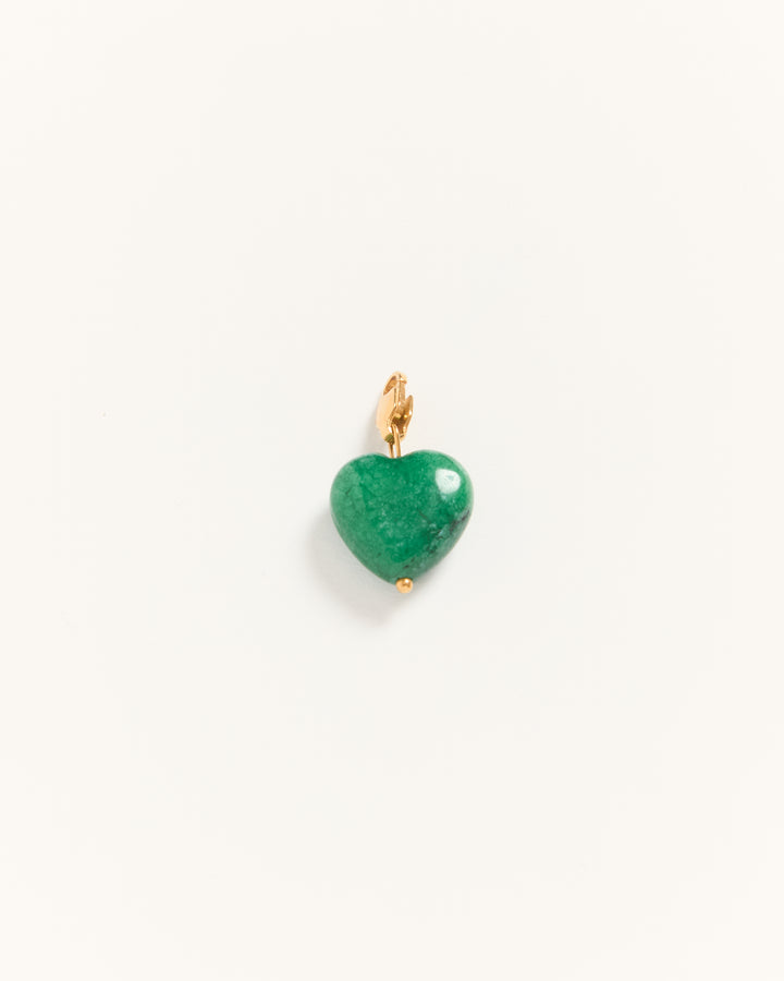 Coeur Agat - Deep Green - Palas
