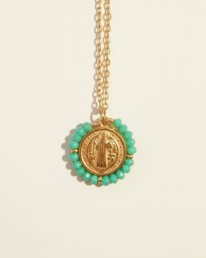 Santo Necklace - Aqua Blue - Palas