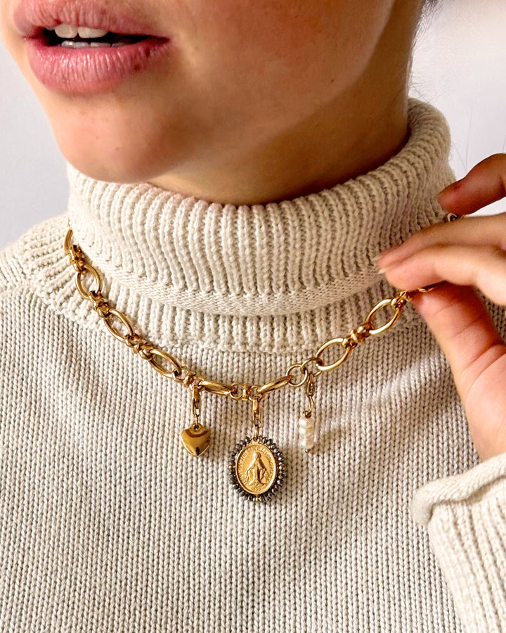 Silver Maria - Choker &amp; Charms Set - Palas