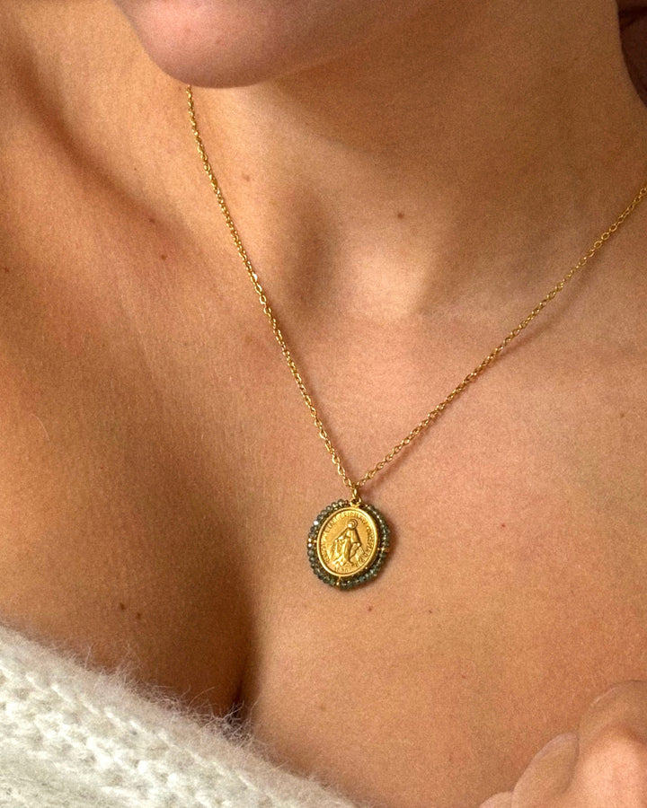 Santa Maria - Necklace Shiny Light Blue - Palas