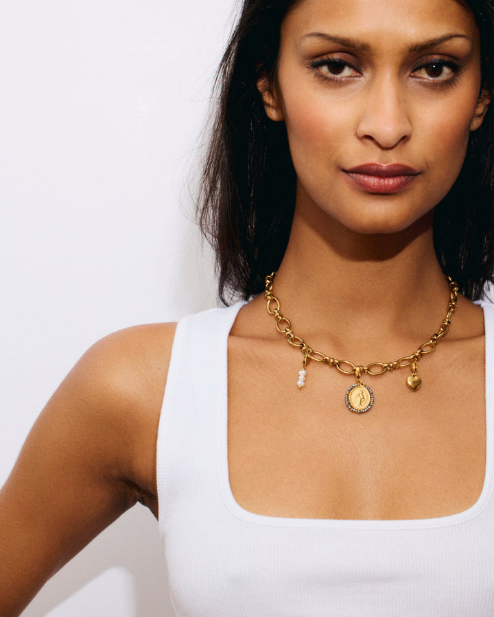 Silver Maria - Choker &amp; Charms Set - Palas