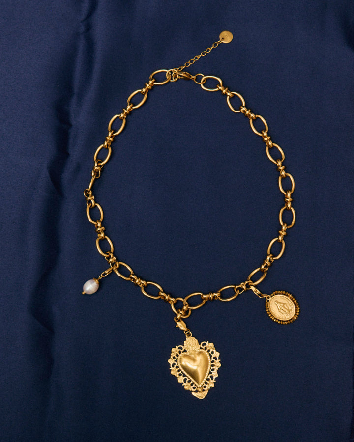 Heart Full of Love - Choker & Charms Set - Palas