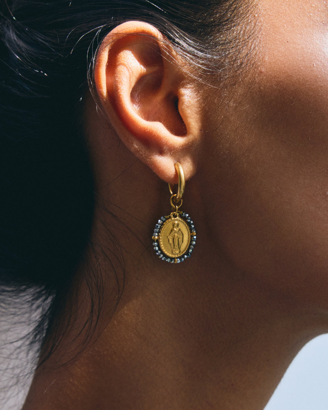 Santa Maria Hoops Earrings - Silver