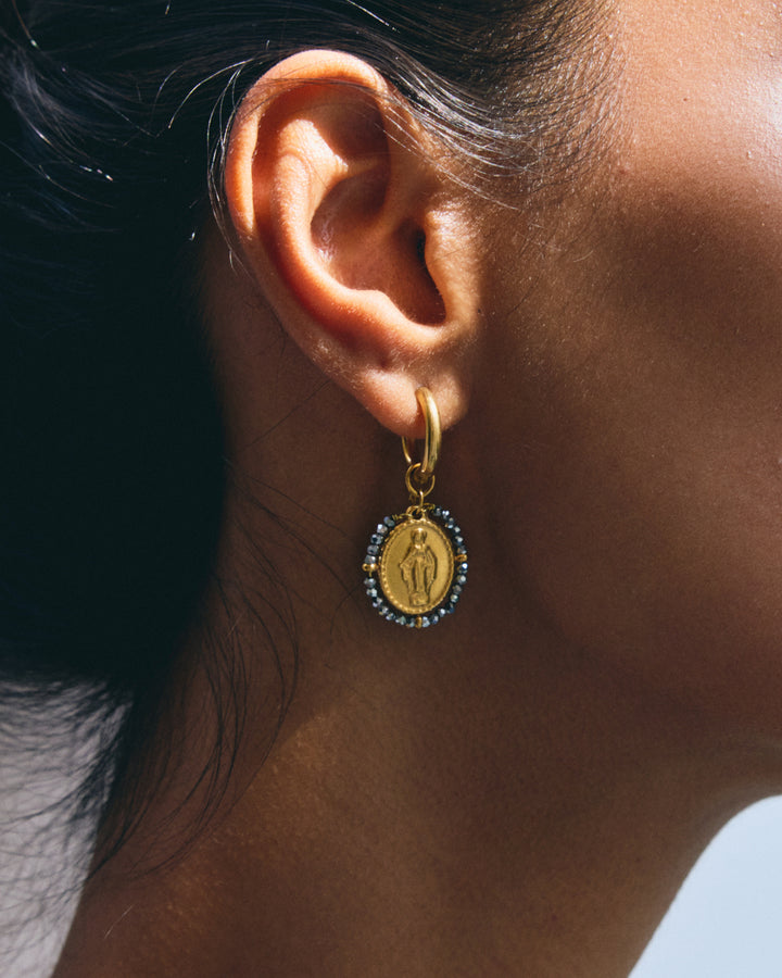 Santa Maria Hoops Earrings - Silver