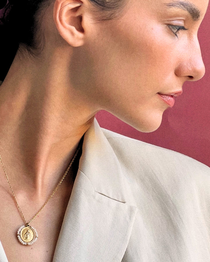 Santa Maria - Necklace Shiny Cream - Palas