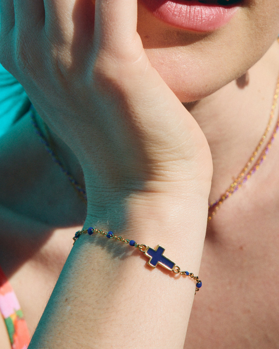 Bracelet Cruz Castelo - Navy