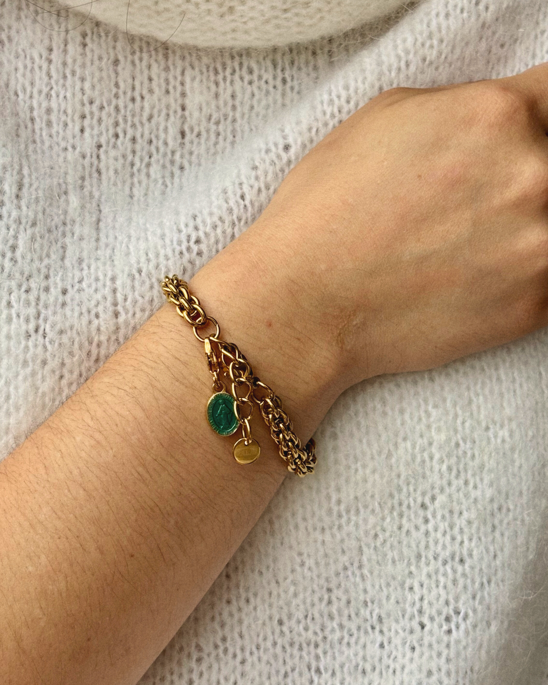 Brigitte Bracelet and Mini Madonne Charm - Set - Palas