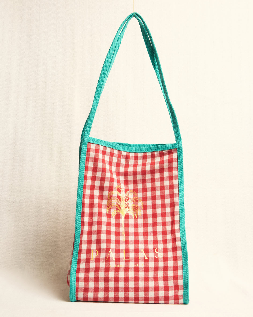 Cabas Vichy Palas - Pink &amp; Green