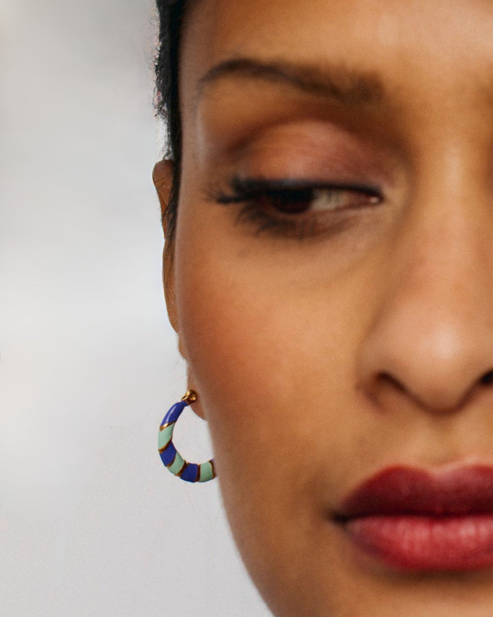Twiggy - Earrings Violet and Blue - Palas