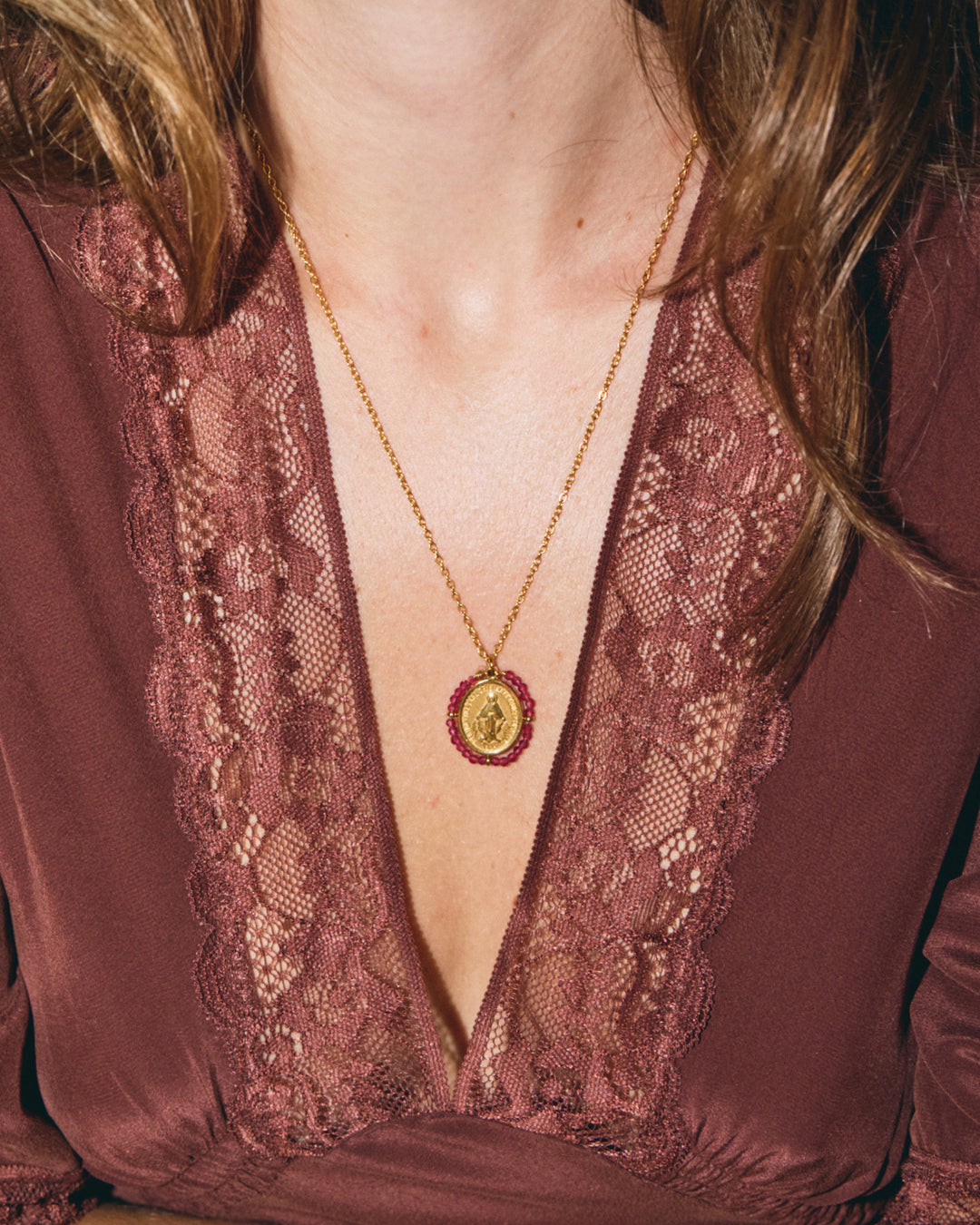 Santa Maria - Necklace Grenat