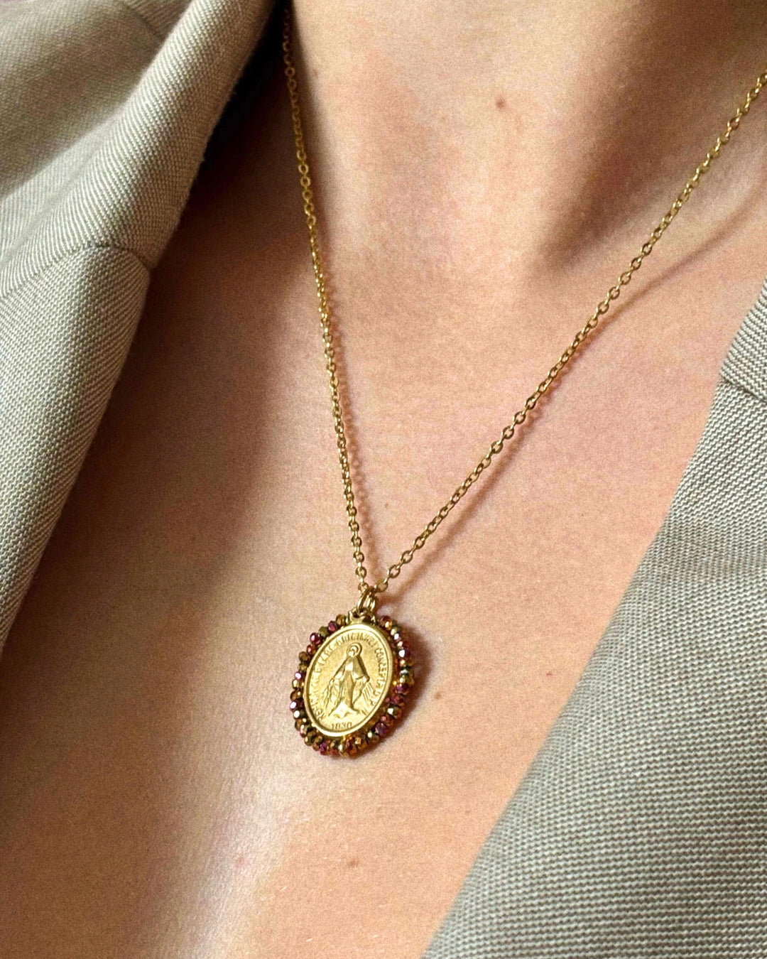 Santa Maria - Necklace Shiny Ocre - Palas