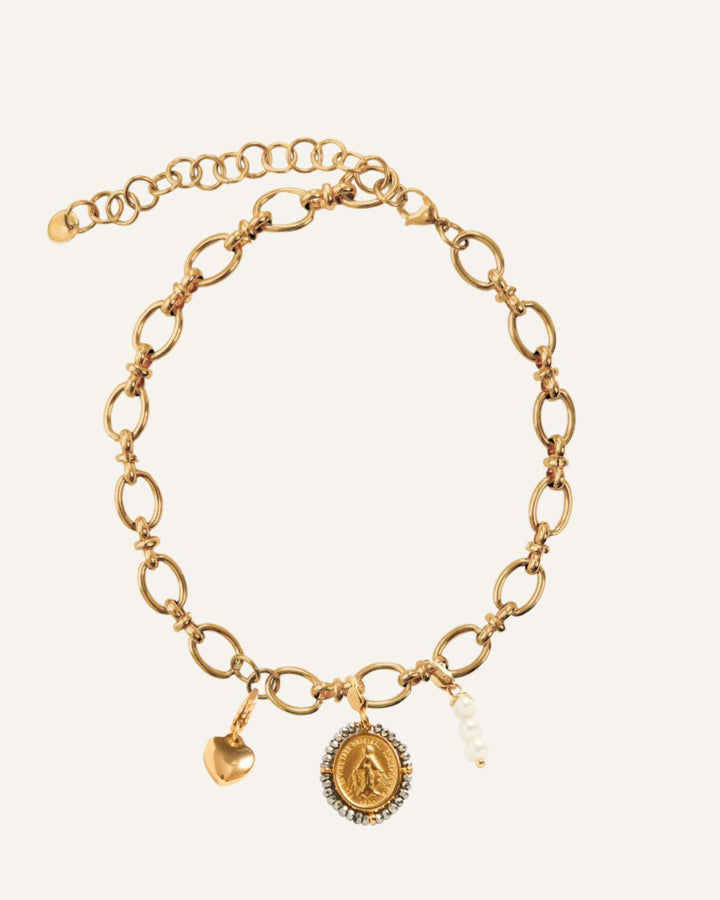 Silver Maria - Choker &amp; Charms Set - Palas