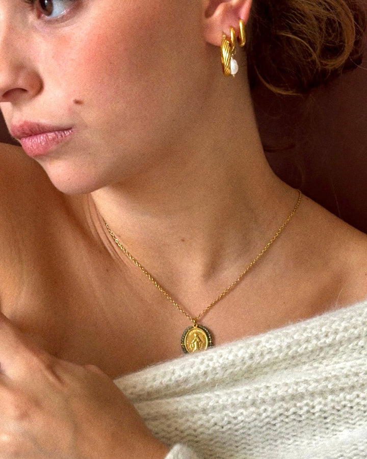 Santa Maria - Necklace Shiny Light Blue - Palas