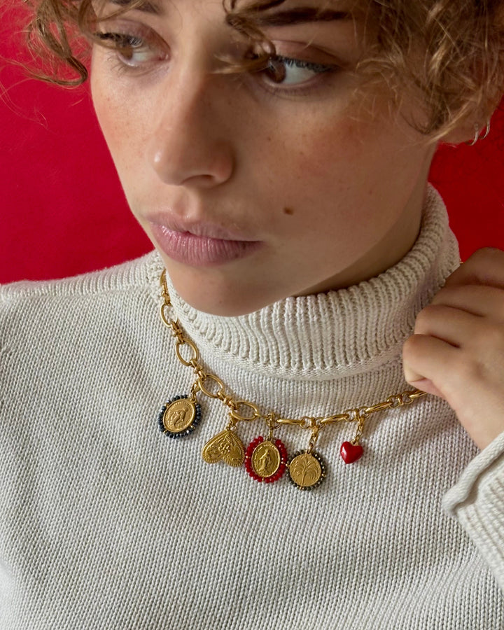 Red Alert - Choker &amp; Charms Set - Palas