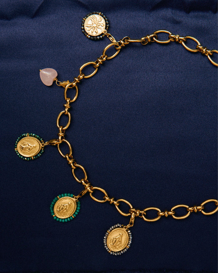 Audrey - Choker &amp; Charms Set - Palas