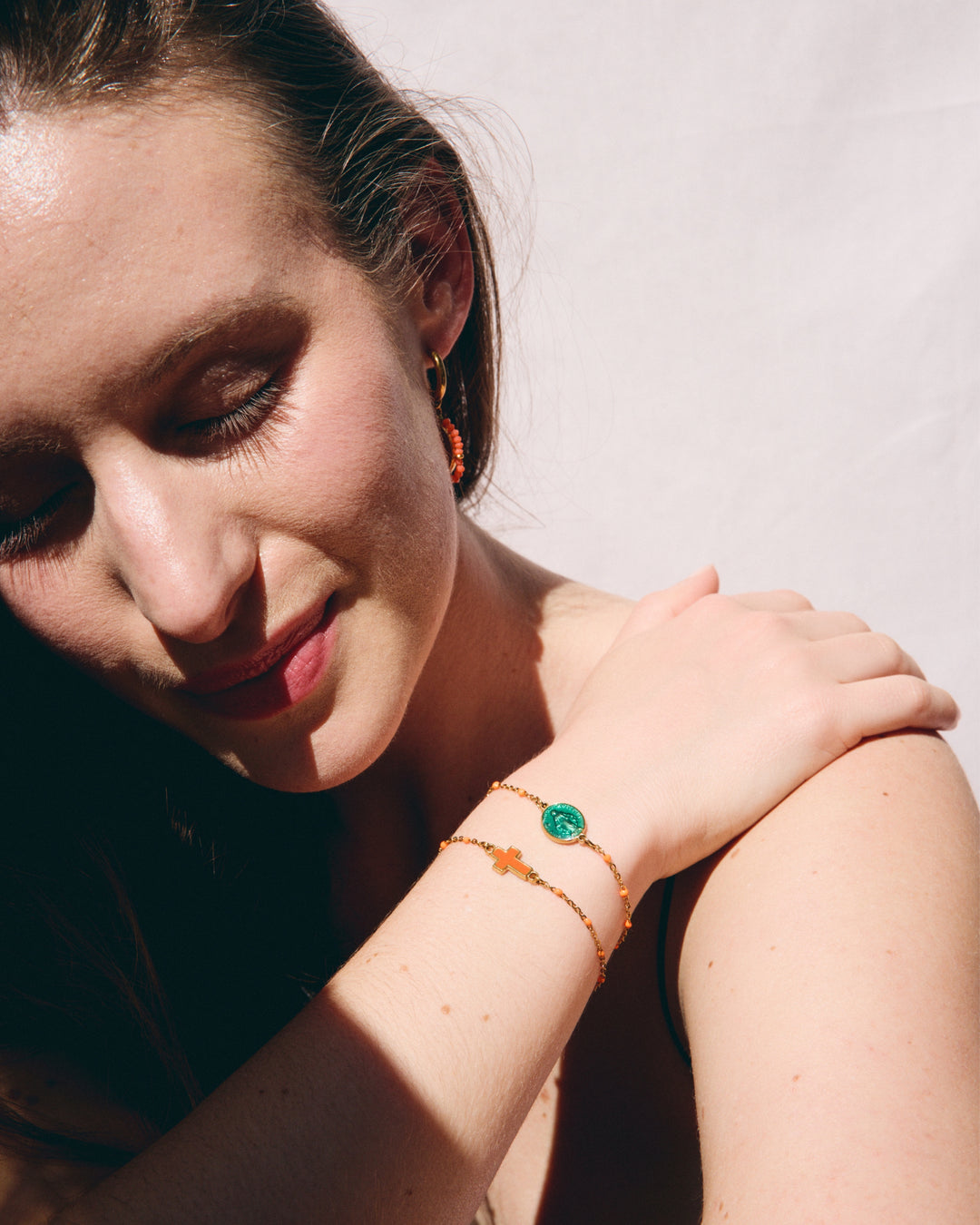 Bracelet Cruz Castelo - Orange