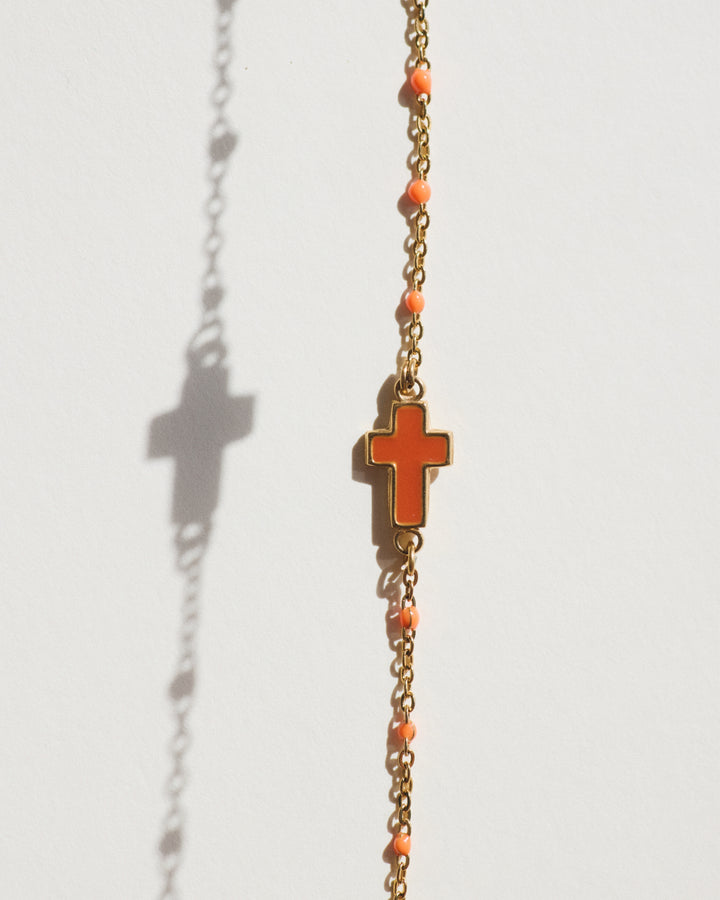 Bracelet Cruz Castelo - Orange