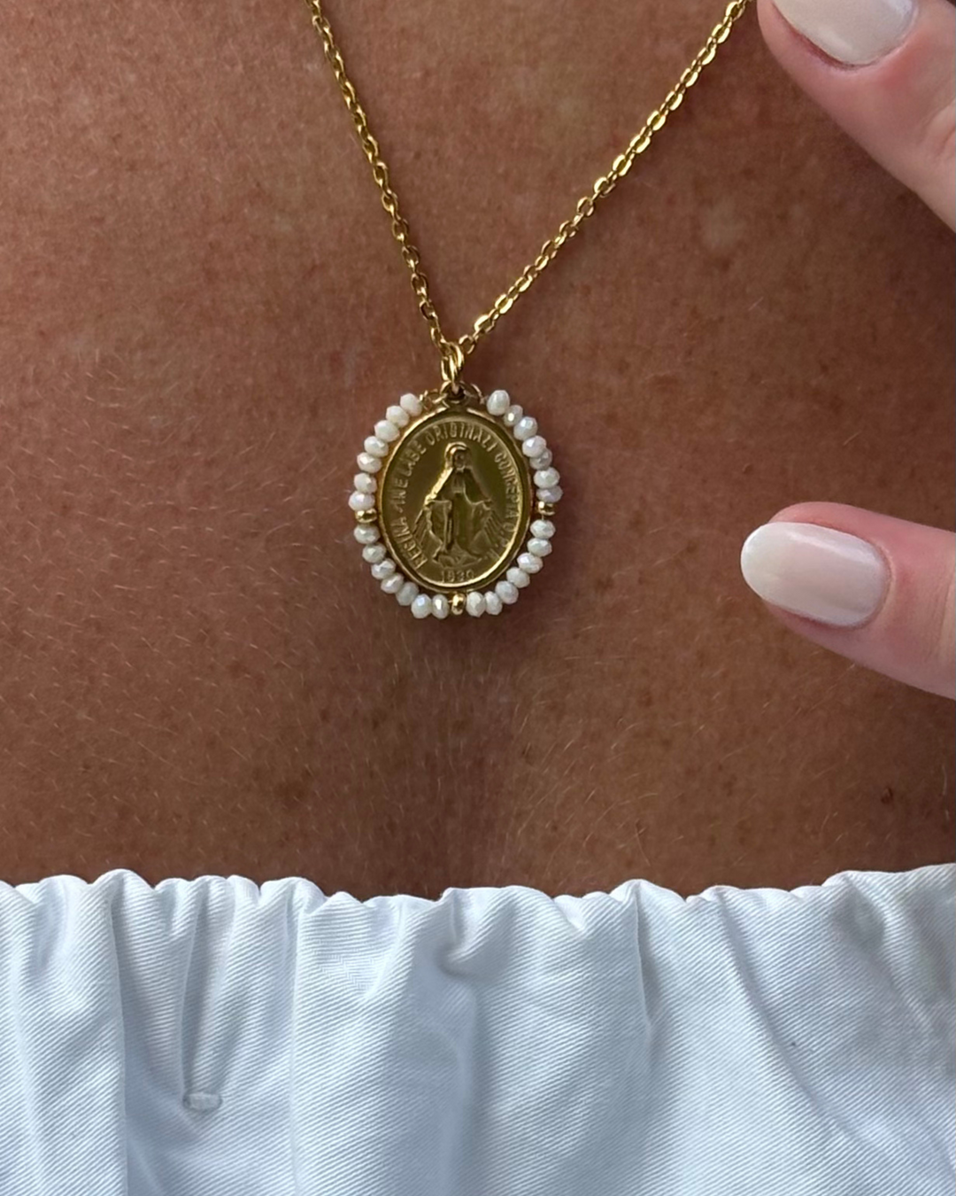 Jewellery pouch &amp; Santa Maria Necklace - Set - Palas