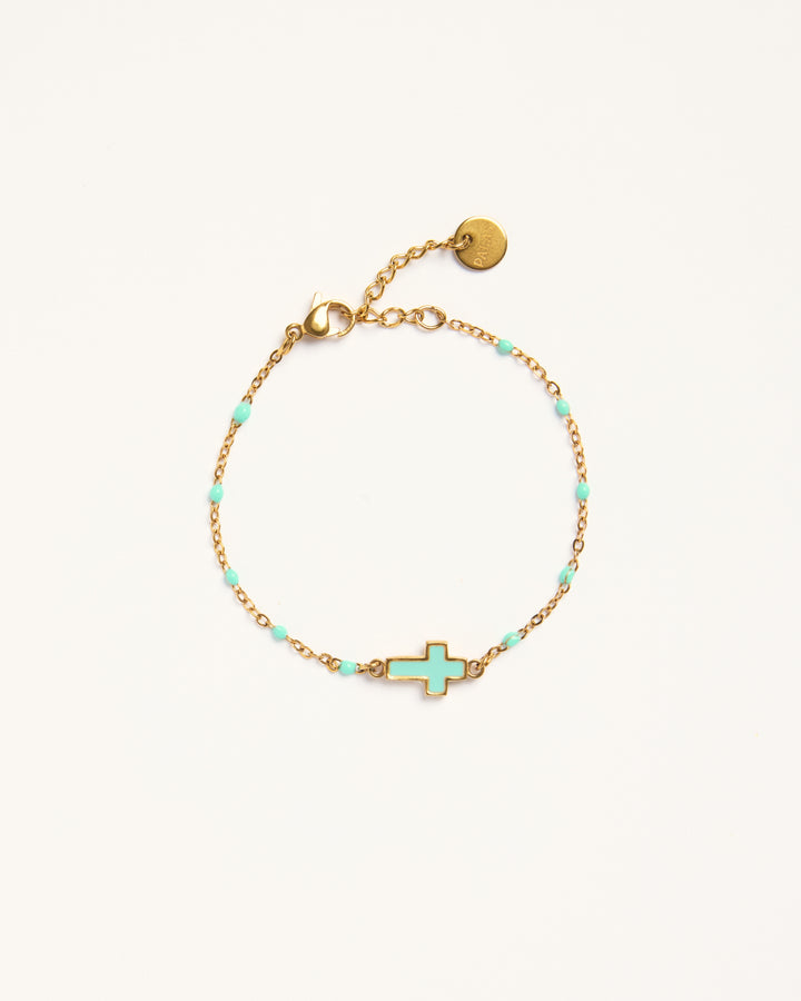 Bracelet Cruz Castelo - Aqua - Palas
