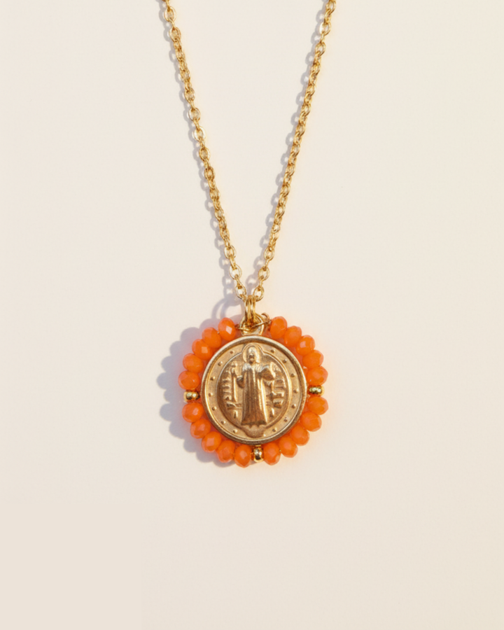 Santo Necklace - Coral - Palas