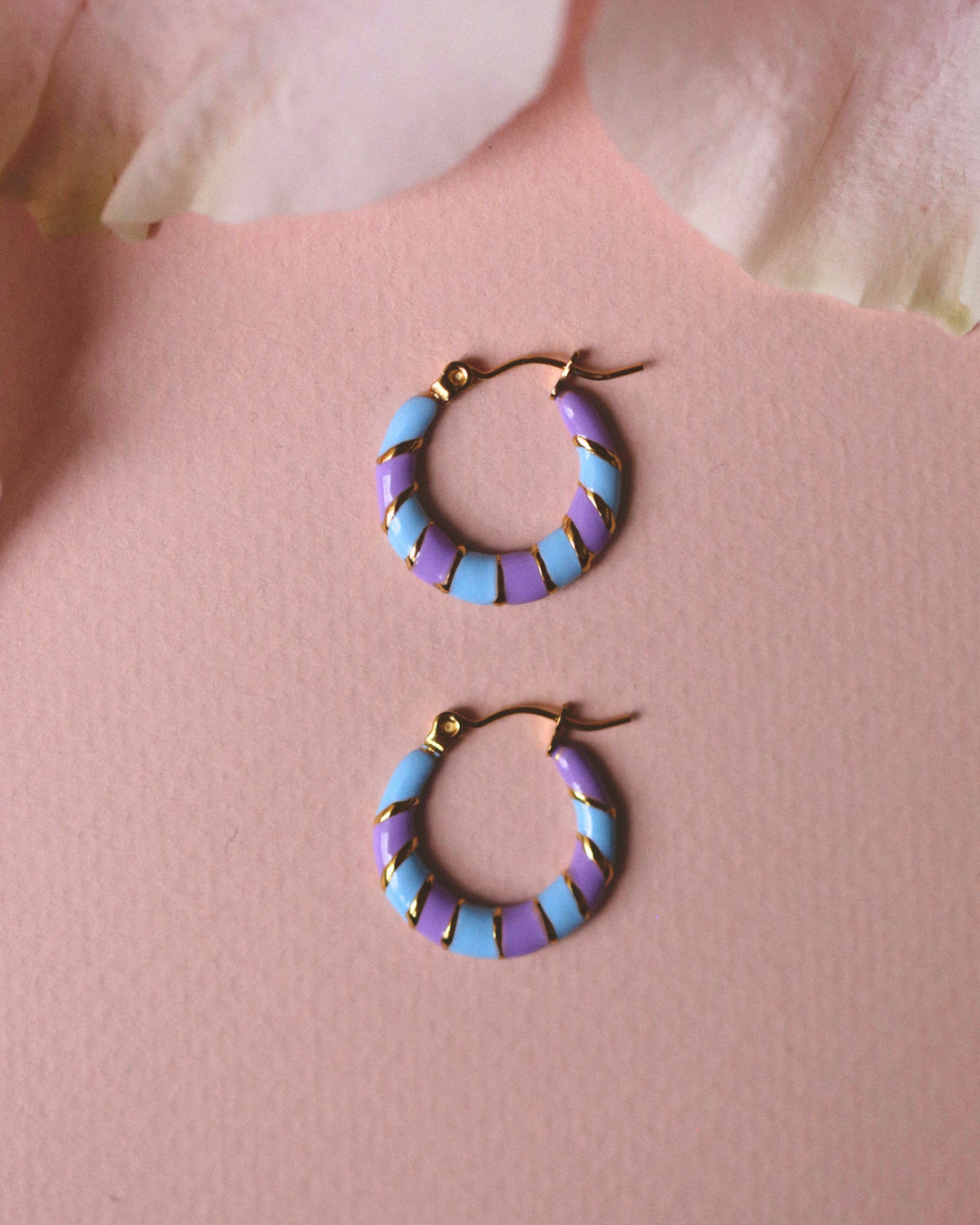 Twiggy - Earrings Blue &amp; Lilac - Palas