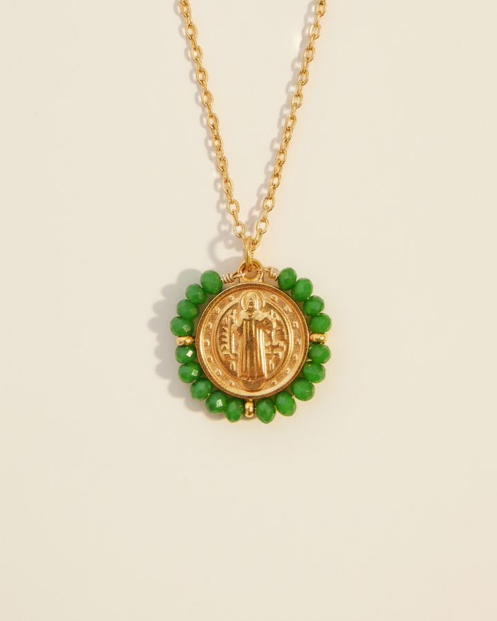 Santo Necklace - Emerald Green - Palas