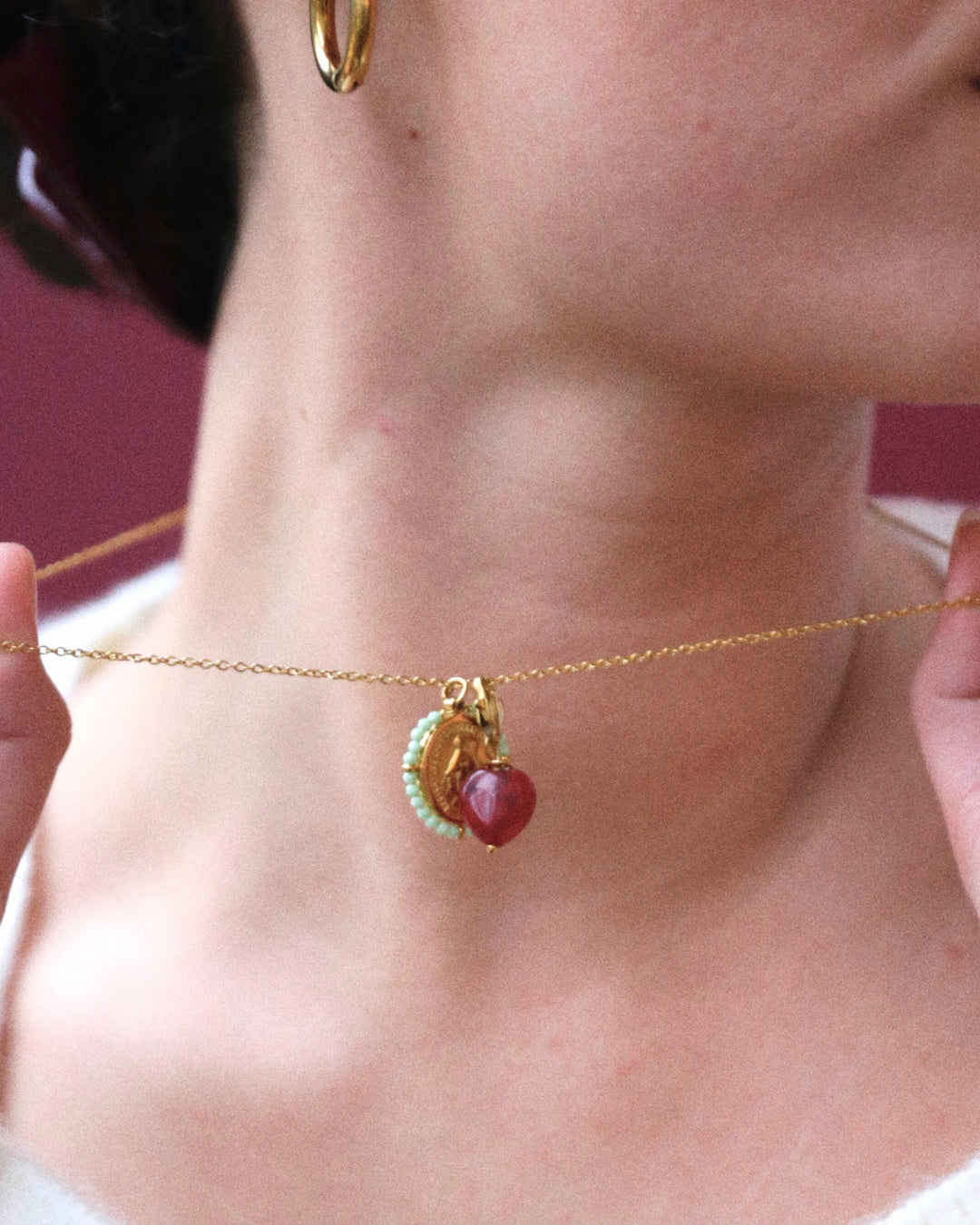 Coeur Agat - Red - Palas