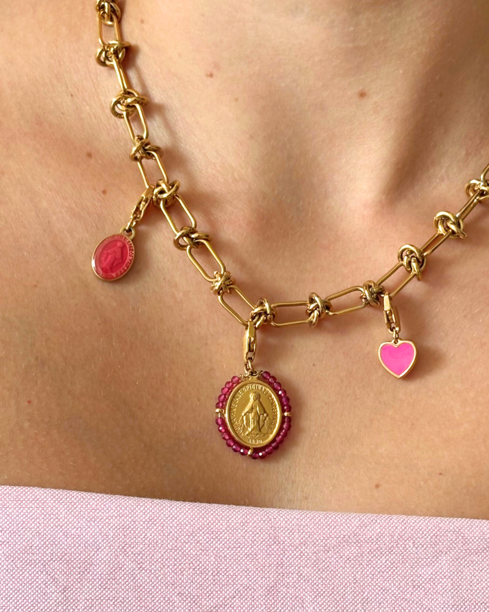 Coeur Dragée - Charm Pink - Palas