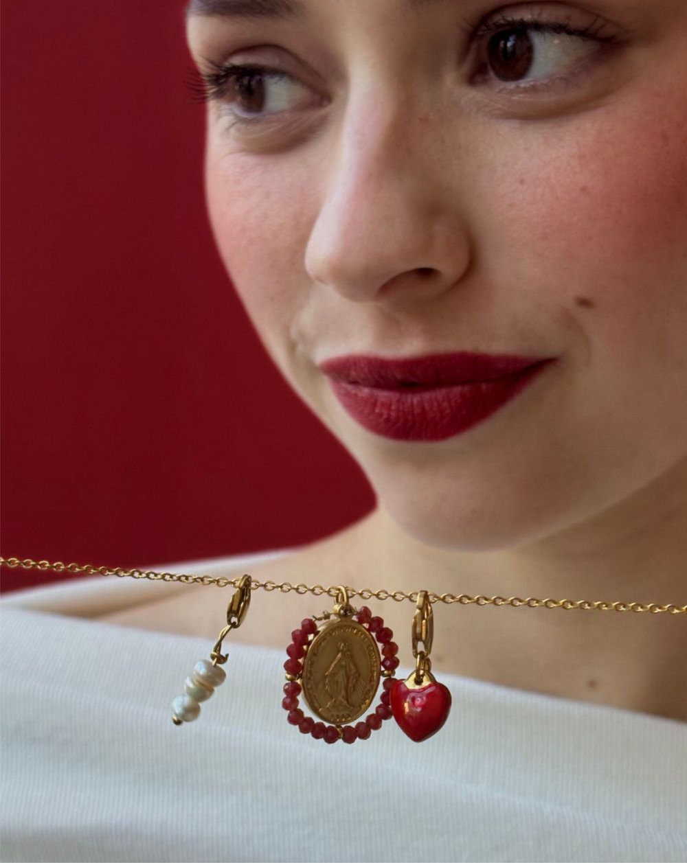 Lolly Heart- Charm Red - Palas