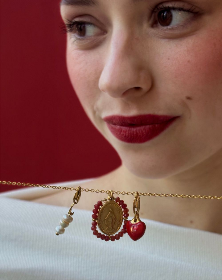 Lolly Heart- Charm Red - Palas
