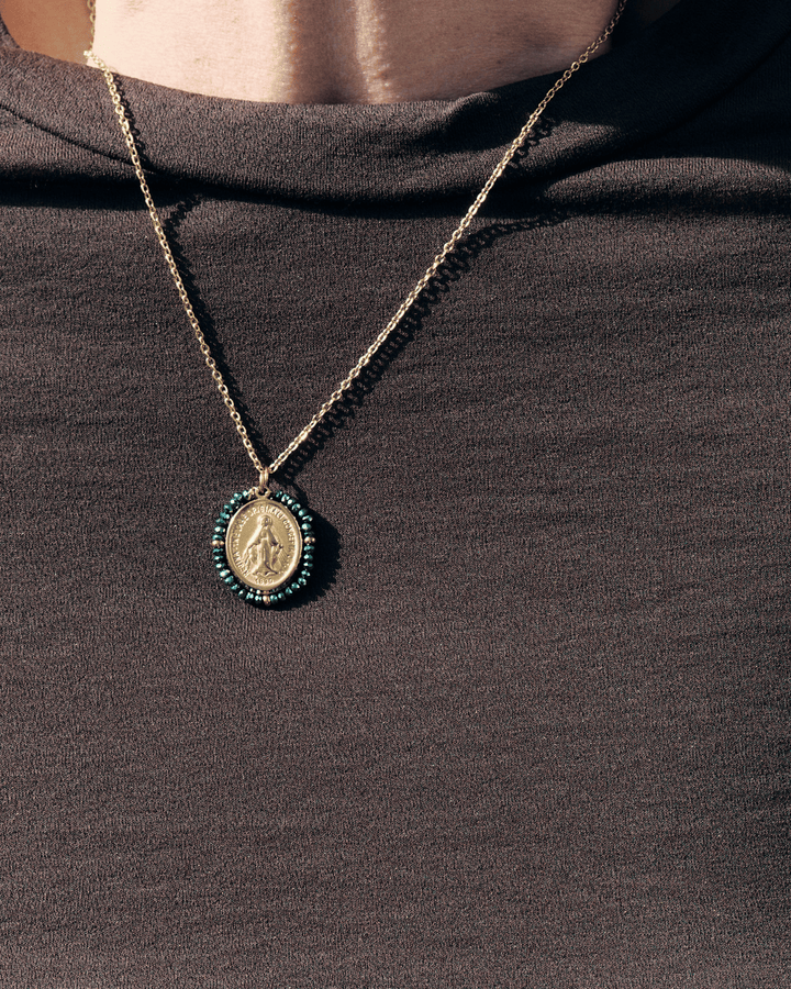 Santa Maria - Necklace Shiny Azul - Palas