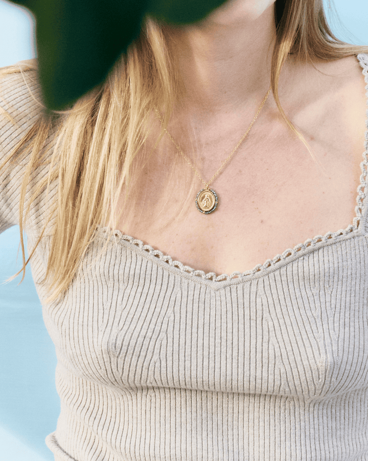 Santa Maria - Necklace Shiny Light Blue - Palas