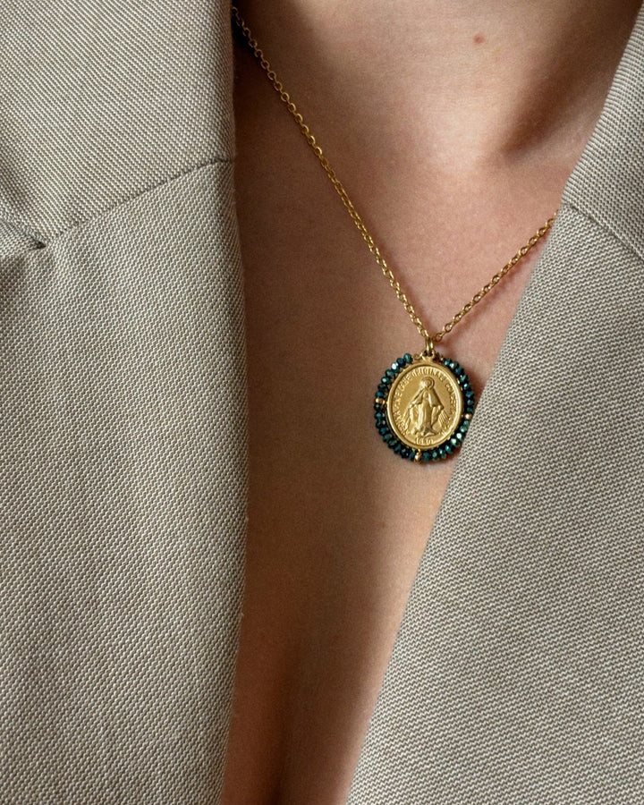 Santa Maria - Necklace Shiny Azul - Palas