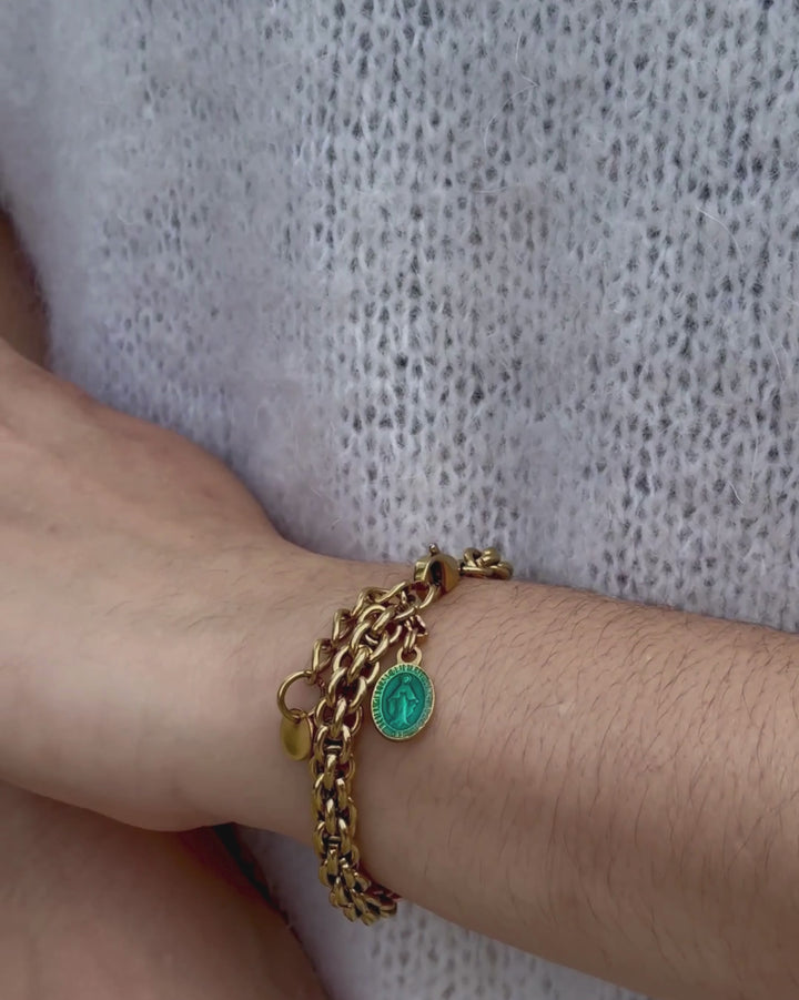 Brigitte Bracelet and Mini Madonne Charm - Set