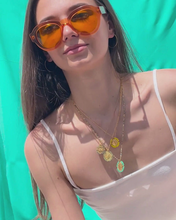 Santa Maria - Collier Transparent Water Green