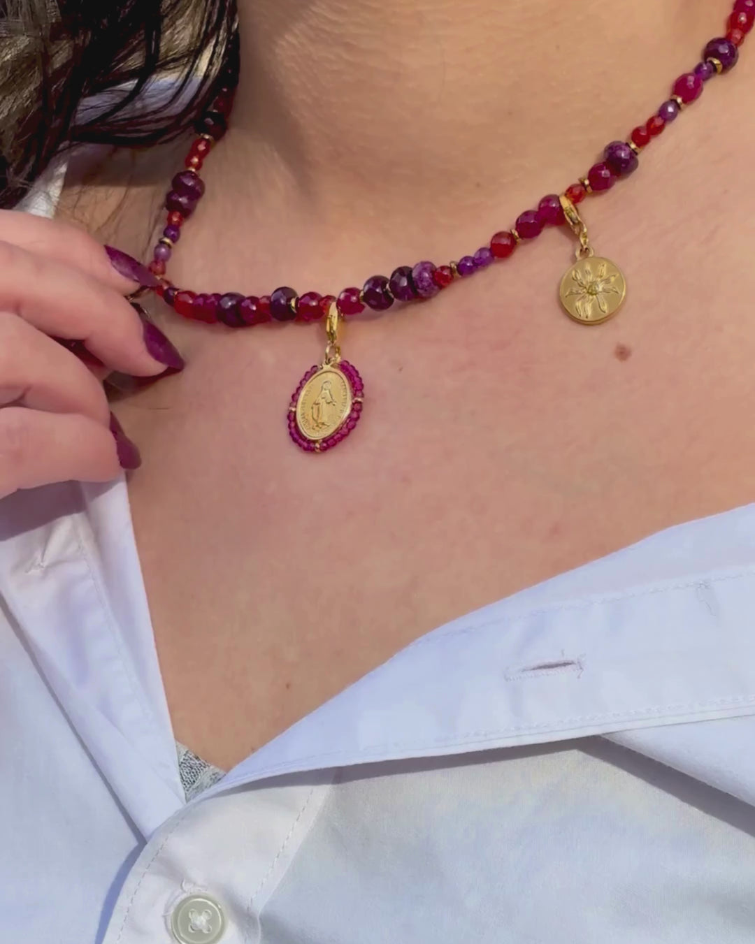 Madalena - Choker &amp; Charms Set